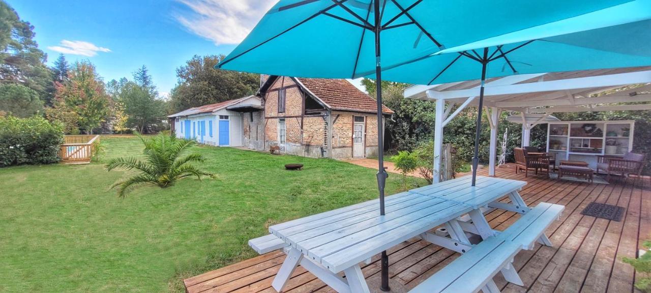 Charmante Maison Dans Les Landes X 10 Avec Piscine Et Salle D Escalade Lue Exterior photo